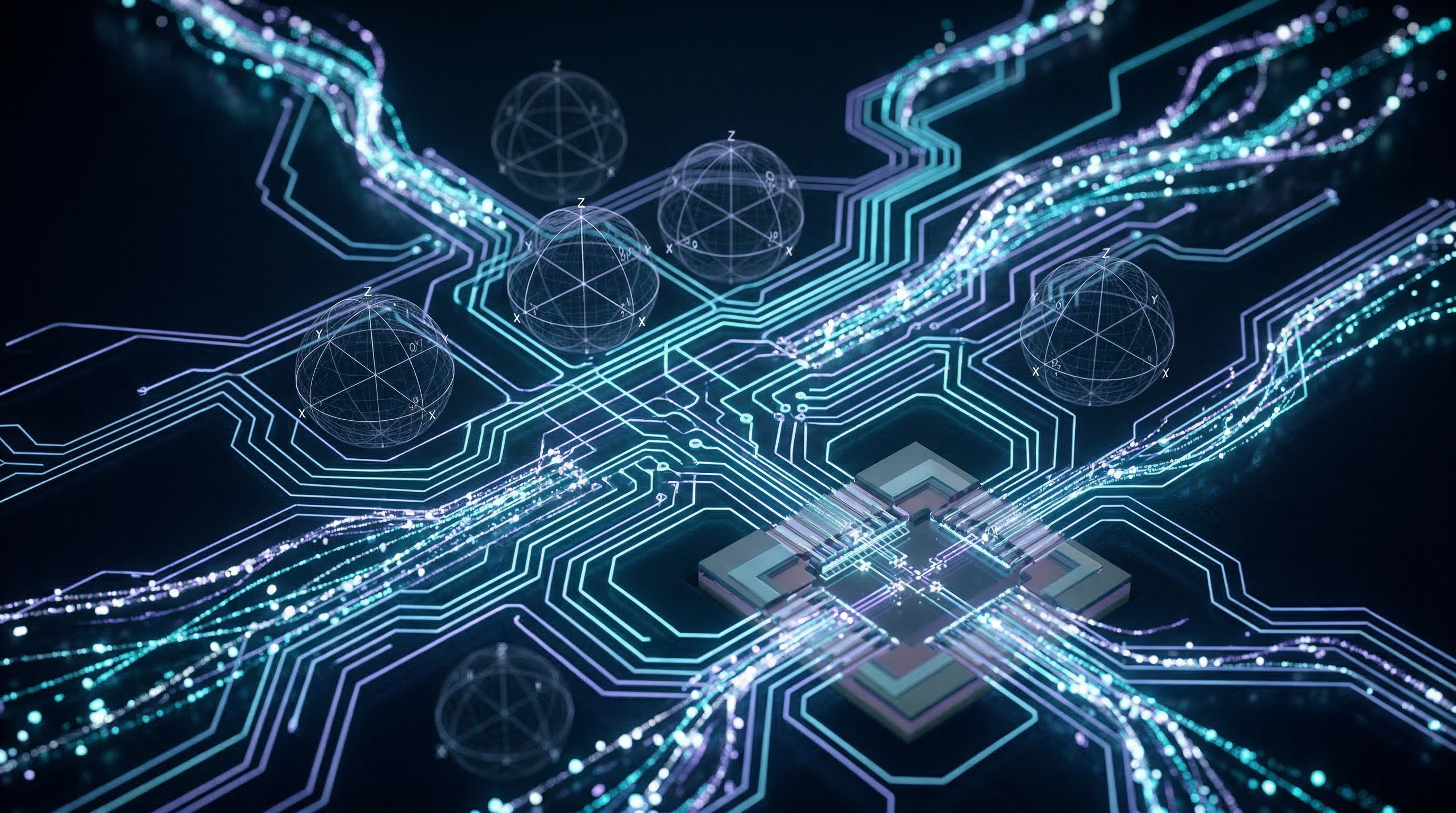 Quantum computing circuit visualization